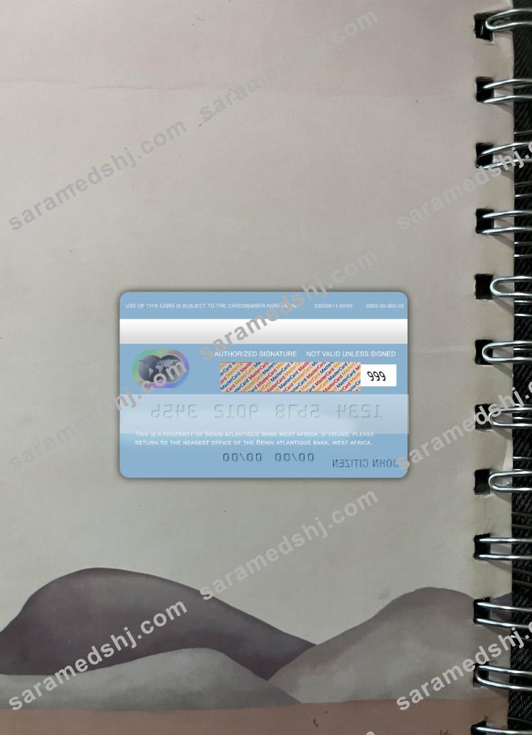 Benin Atlantique bank mastercard photolook back
